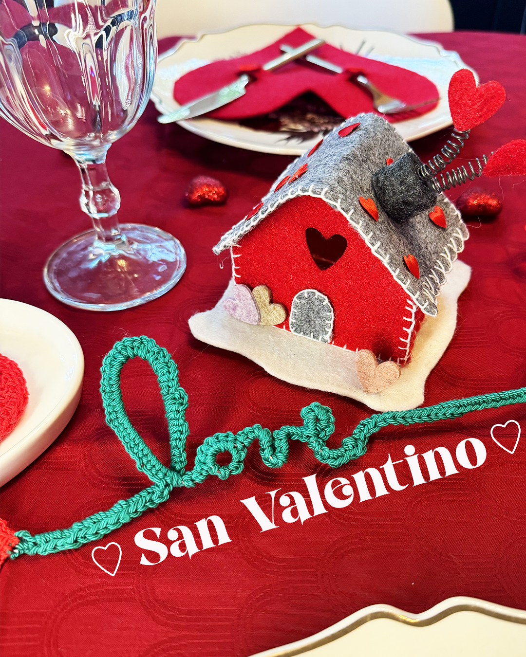 Casette san valentino centrotavola idea regalo romantica cena a casa soprammobile